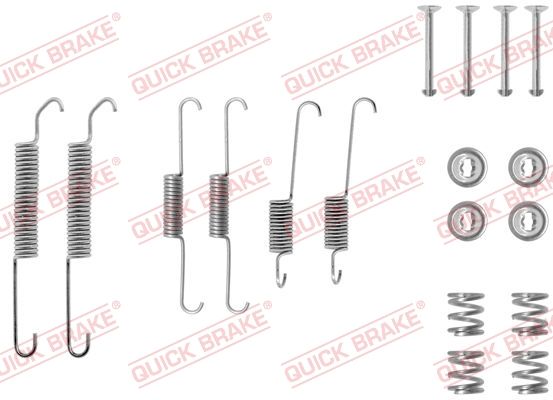 QUICK BRAKE priedų komplektas, stabdžių trinkelės 105-0591